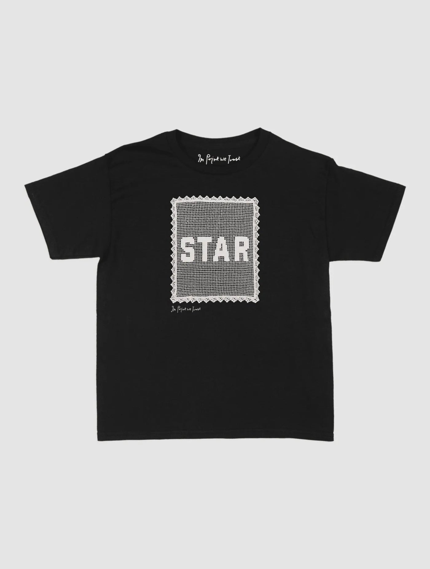 star crochet baby tee - In Print We Trust