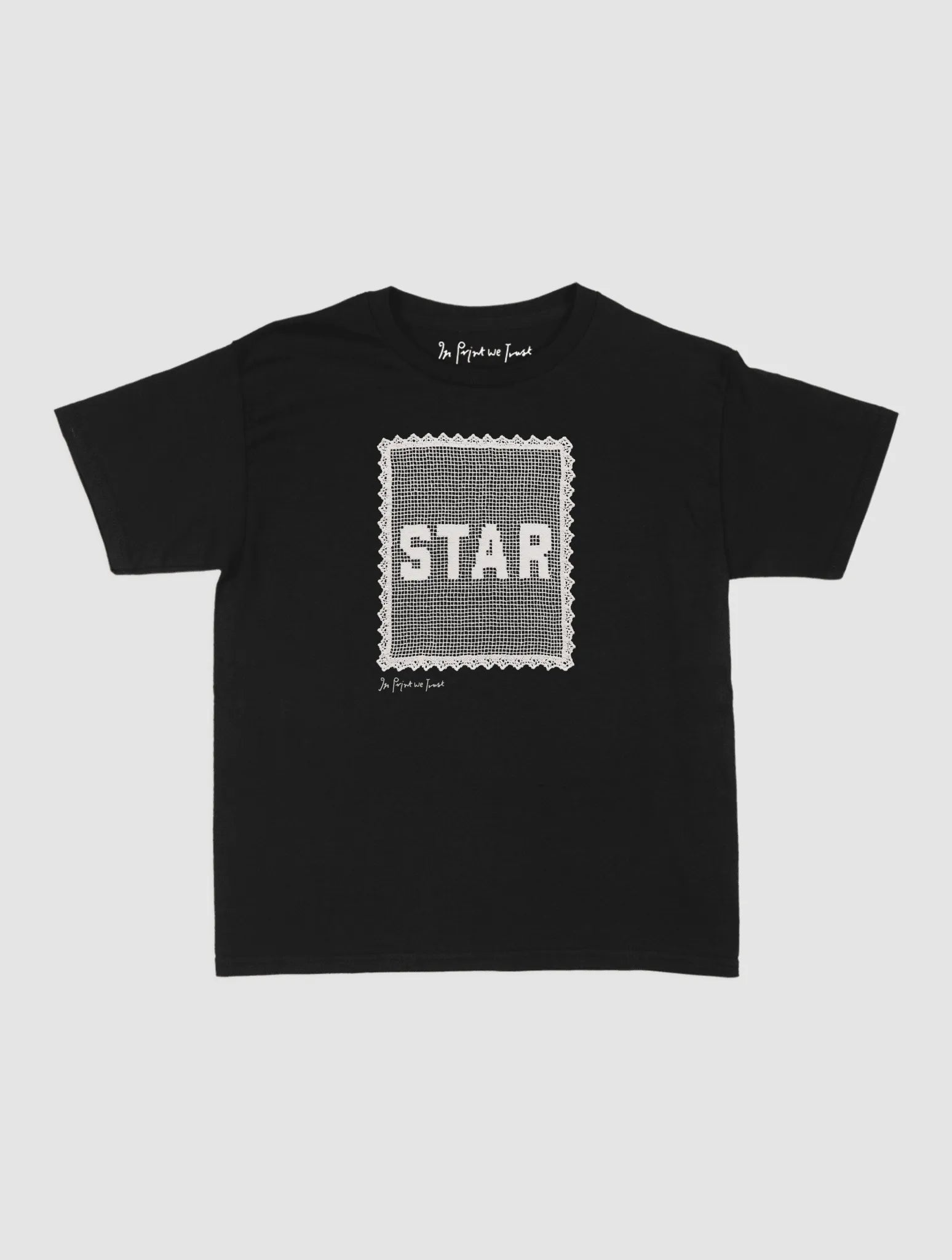 star crochet baby tee - In Print We Trust