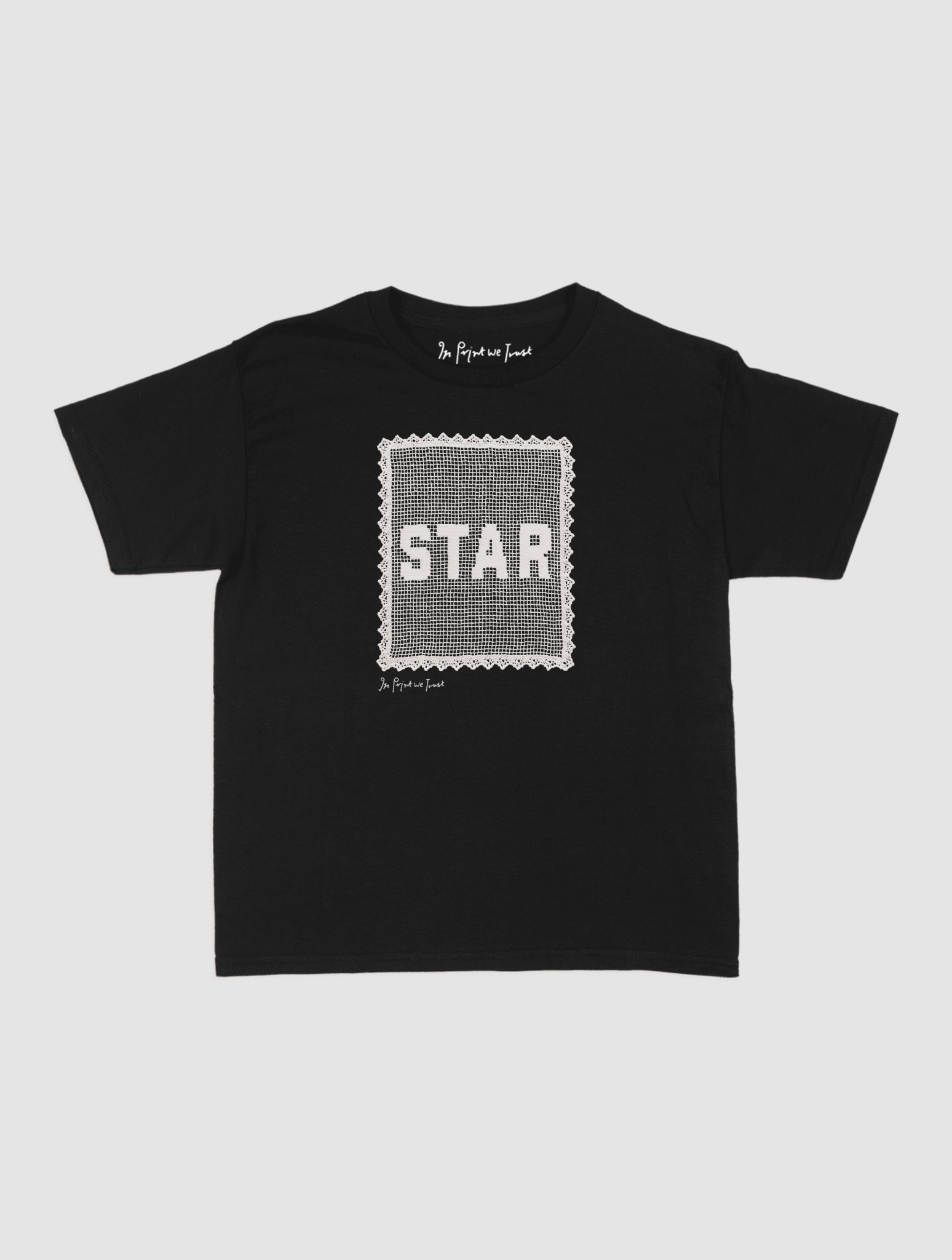 star crochet baby tee - In Print We Trust