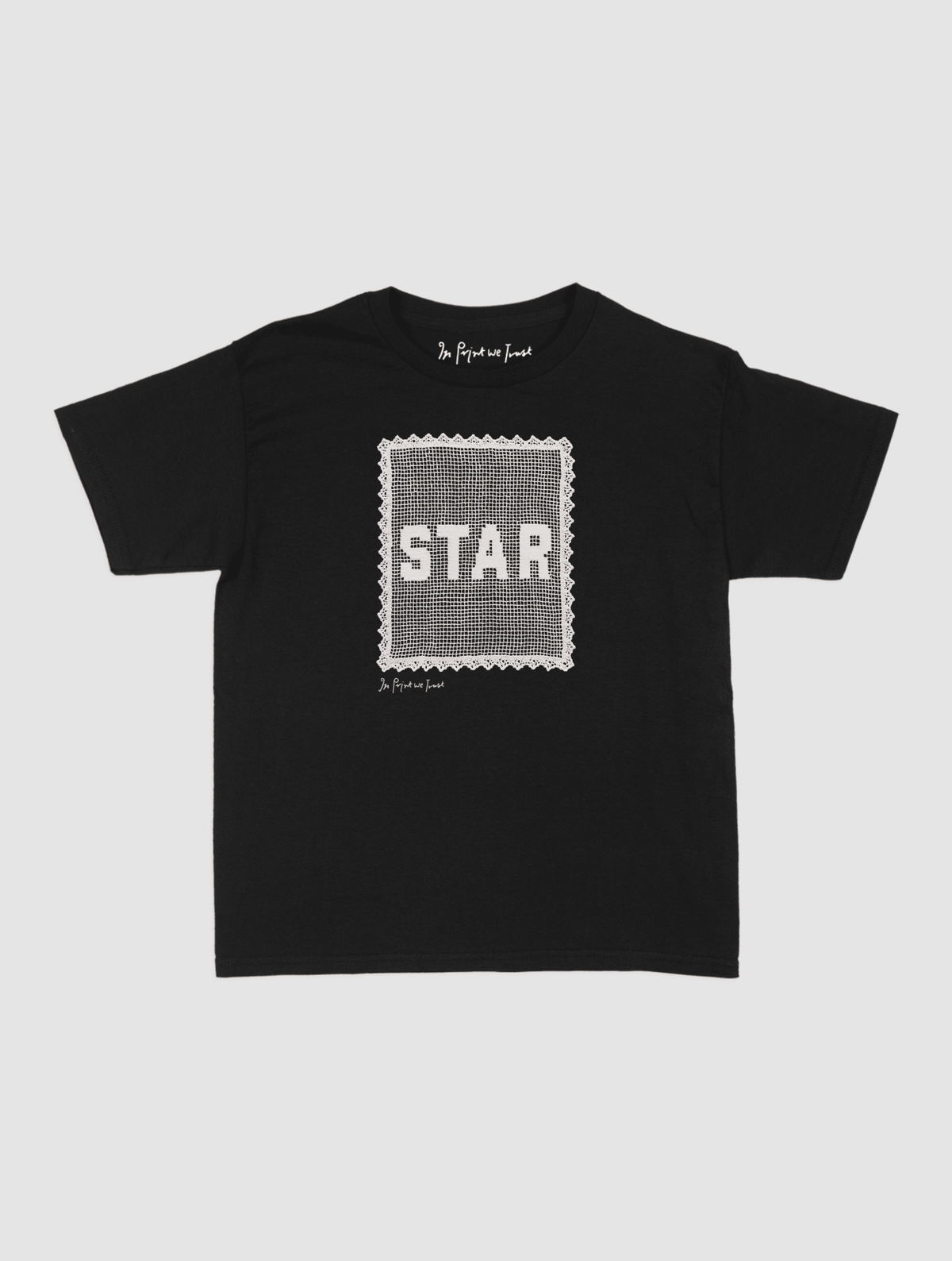 star crochet baby tee - In Print We Trust