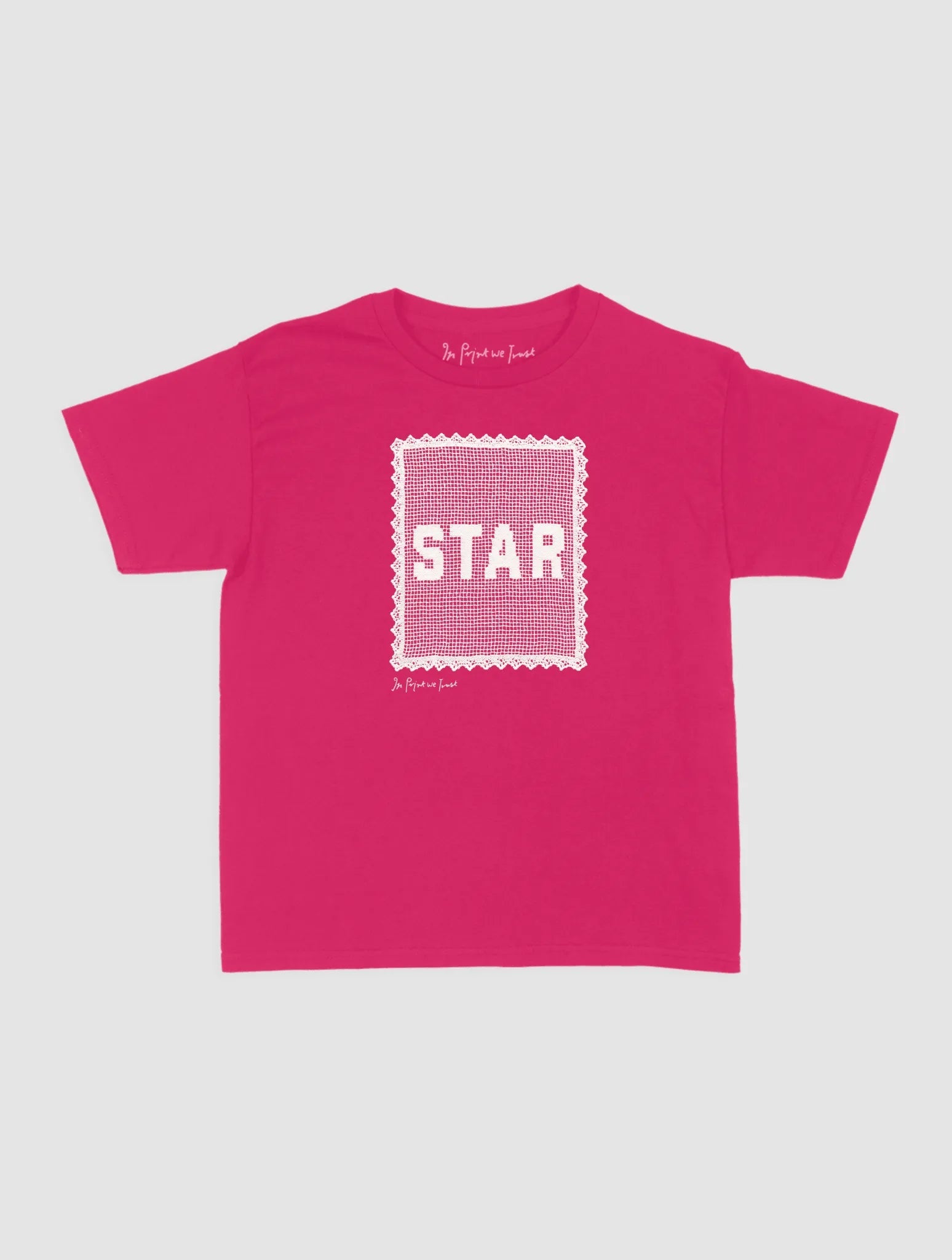 star crochet baby tee - In Print We Trust