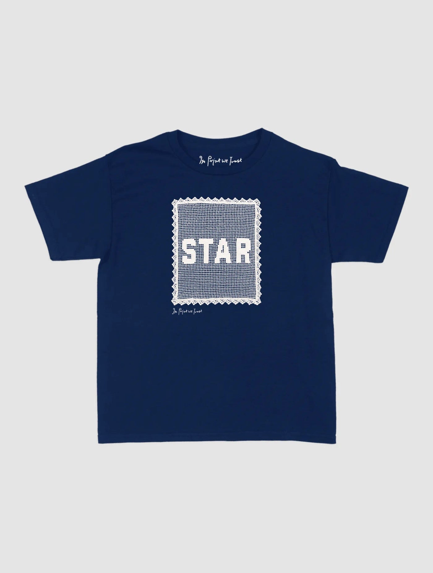 star crochet baby tee - In Print We Trust