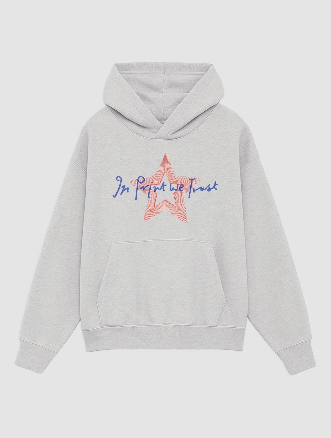 star grey hoodie - In Print We Trust