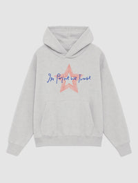 star grey hoodie - In Print We Trust