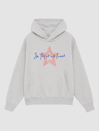 star grey hoodie - In Print We Trust