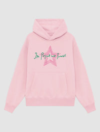 star pink hoodie - In Print We Trust