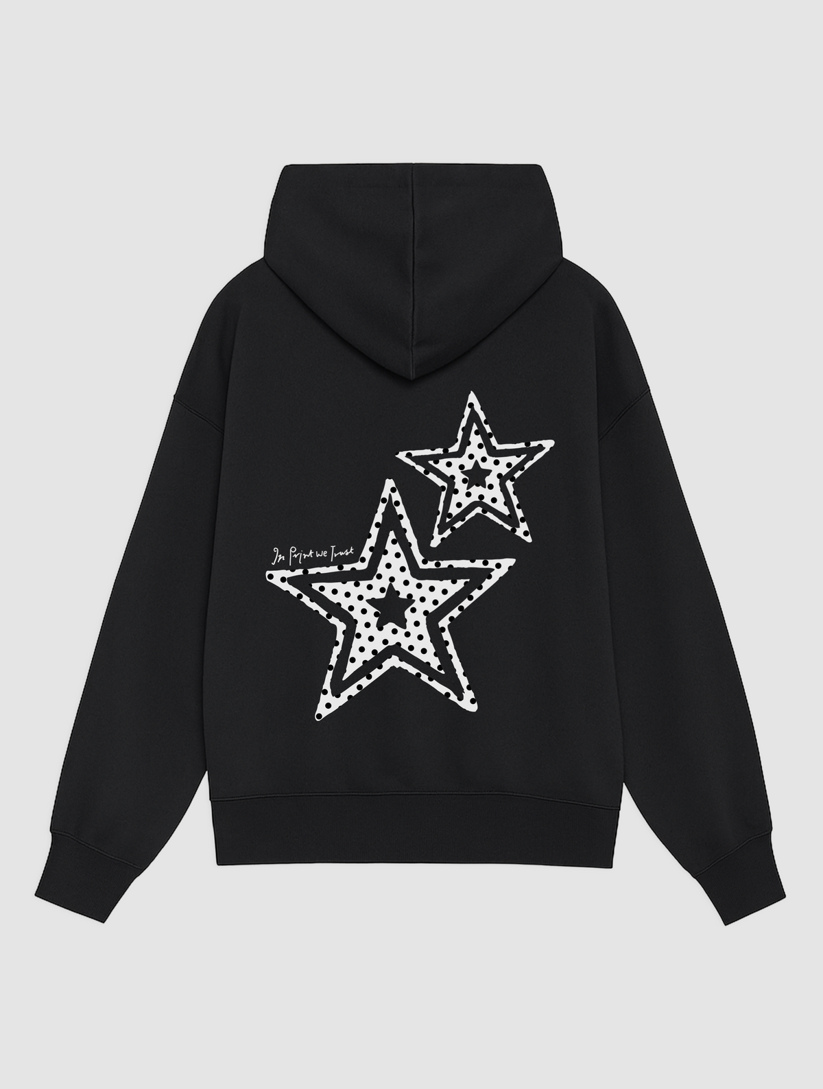 Schwarzer Hoodie von Designed in London