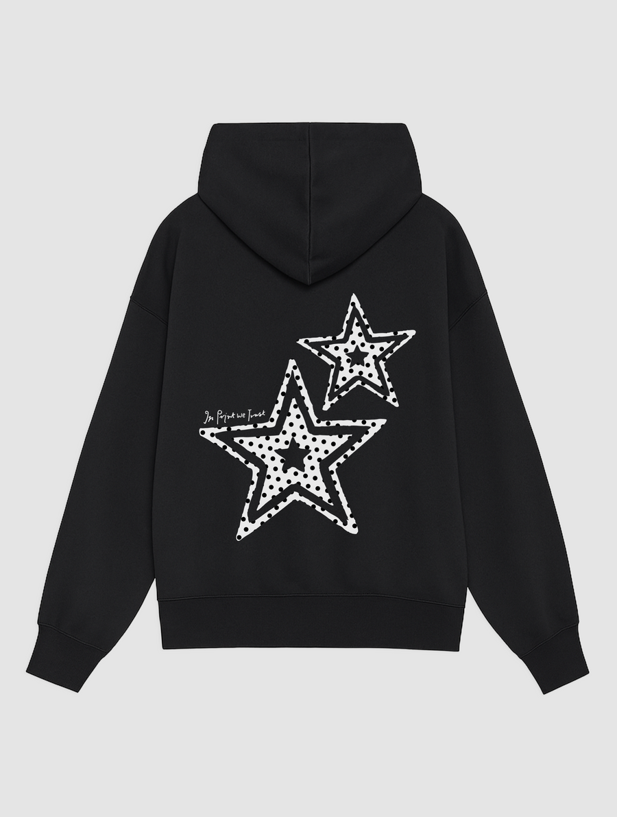 Schwarzer Hoodie von Designed in London