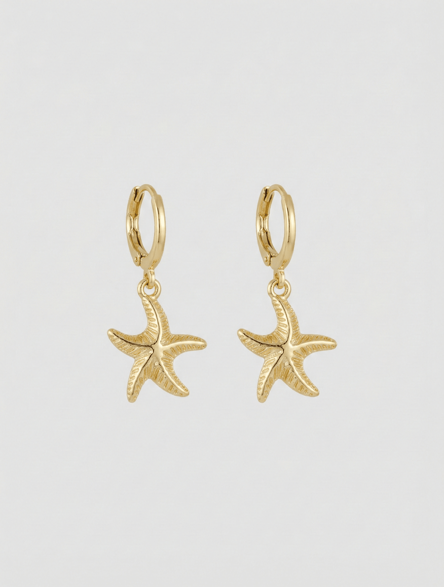 starfish charm earrings - In Print We Trust