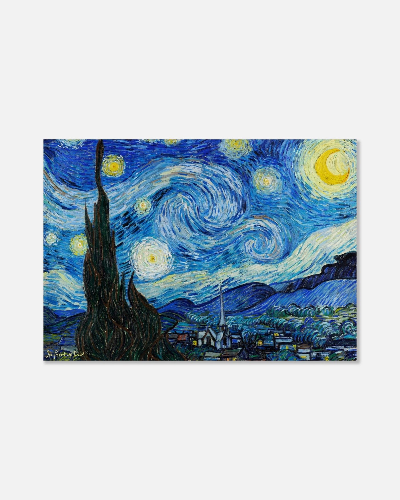 starry night poster print - In Print We Trust