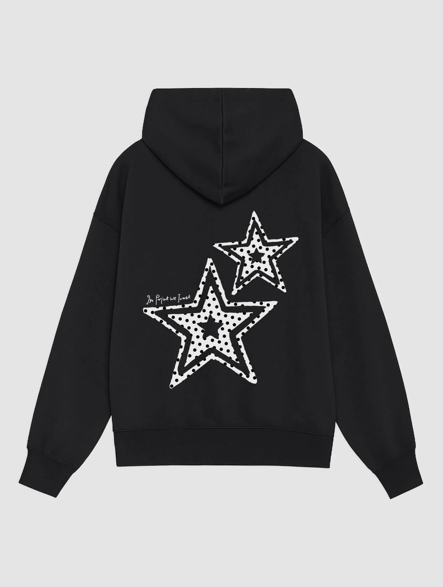 starstruck black hoodie - In Print We Trust