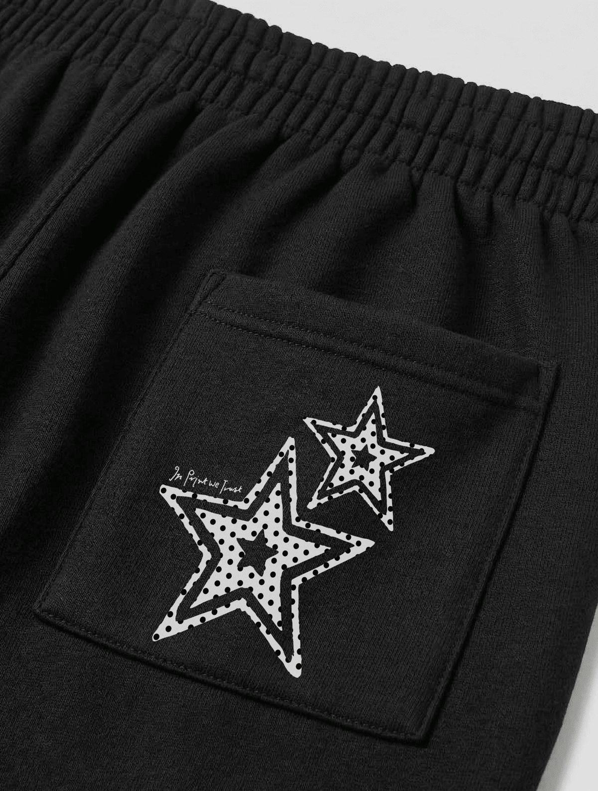 starstruck black sweatpants - In Print We Trust