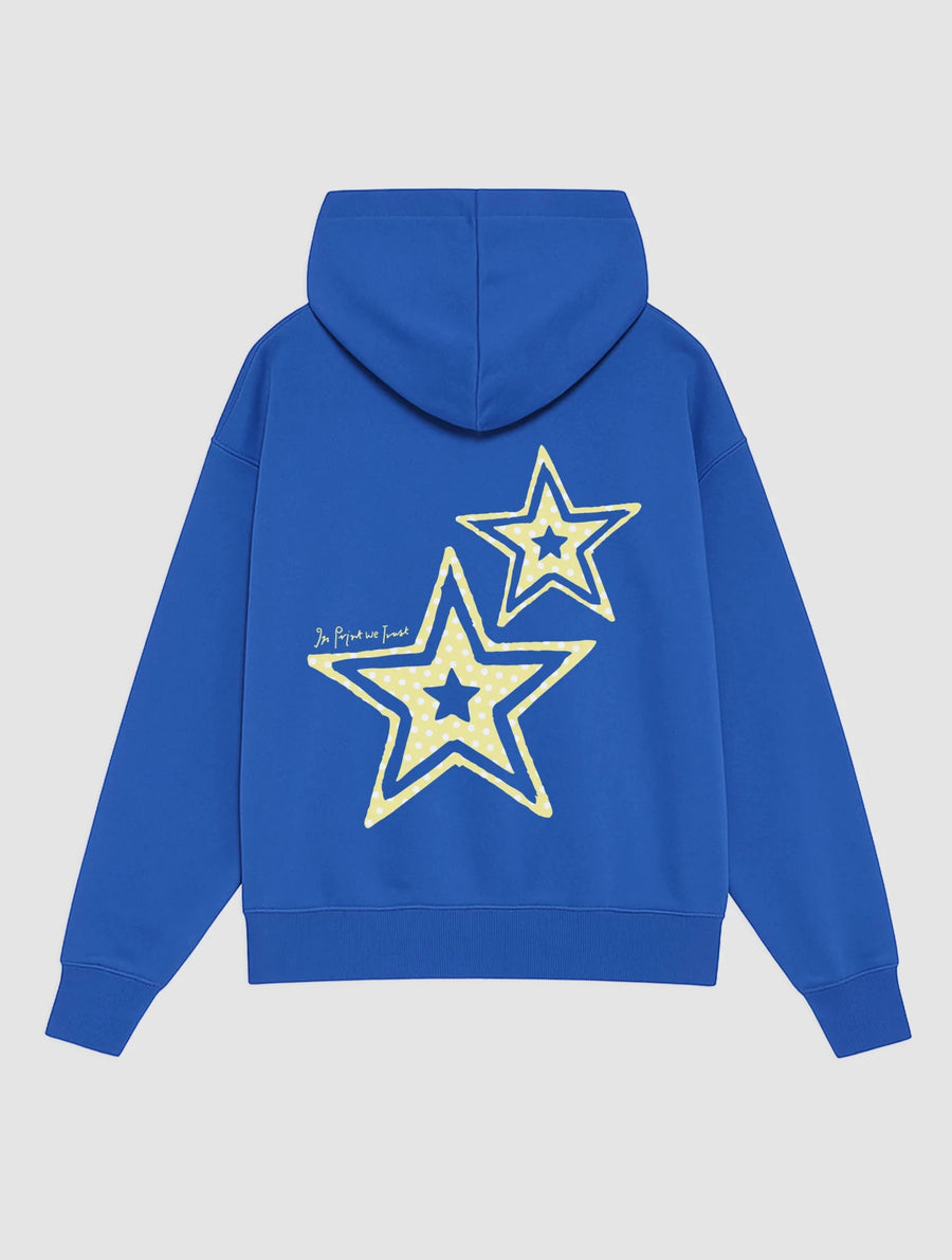 starstruck blue hoodie - In Print We Trust