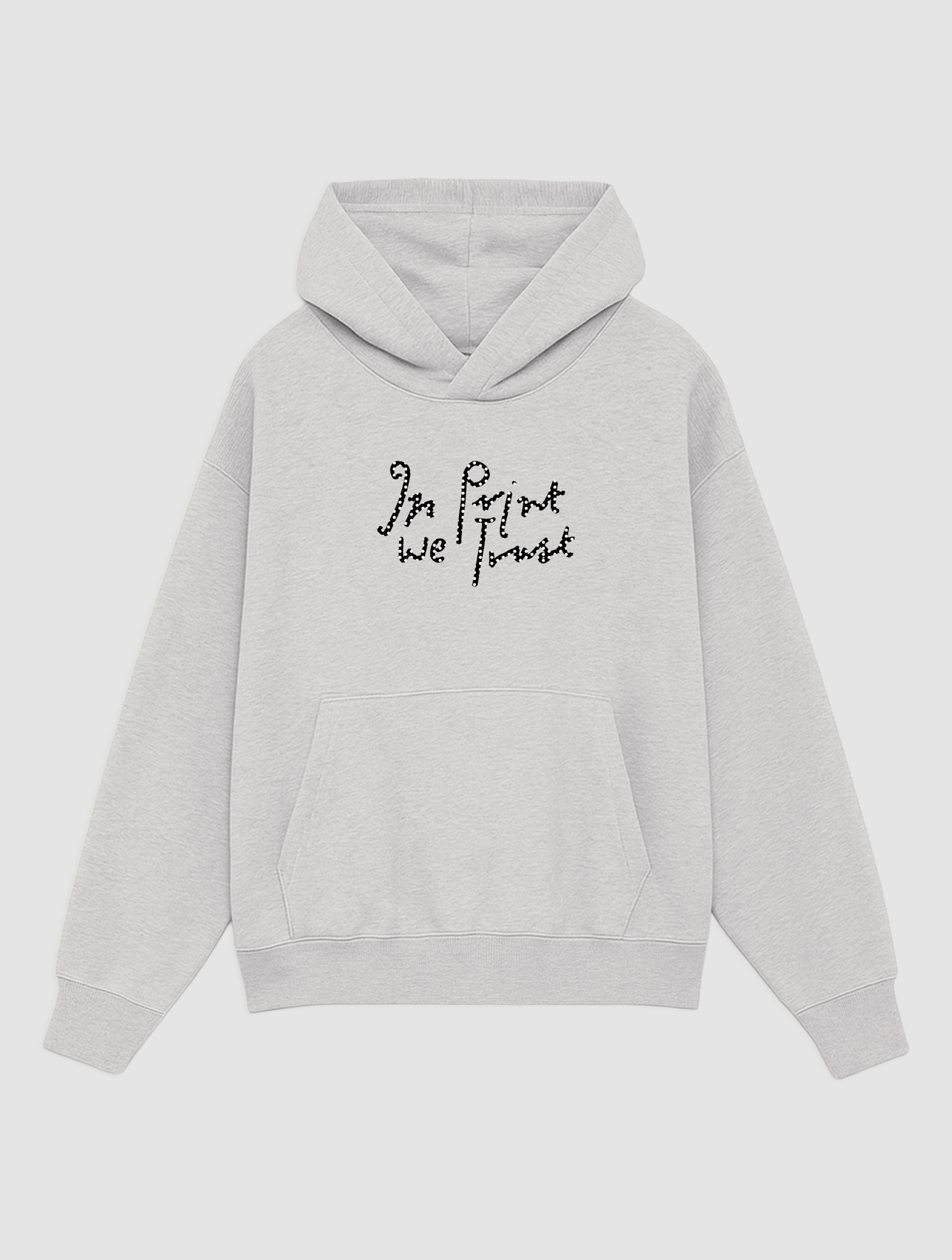 starstruck grey hoodie - In Print We Trust