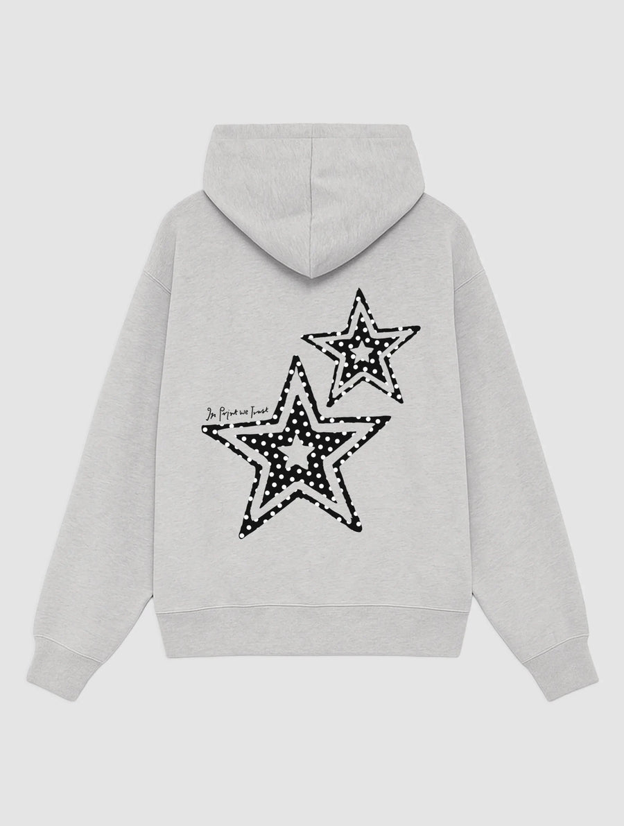 starstruck grey hoodie - In Print We Trust