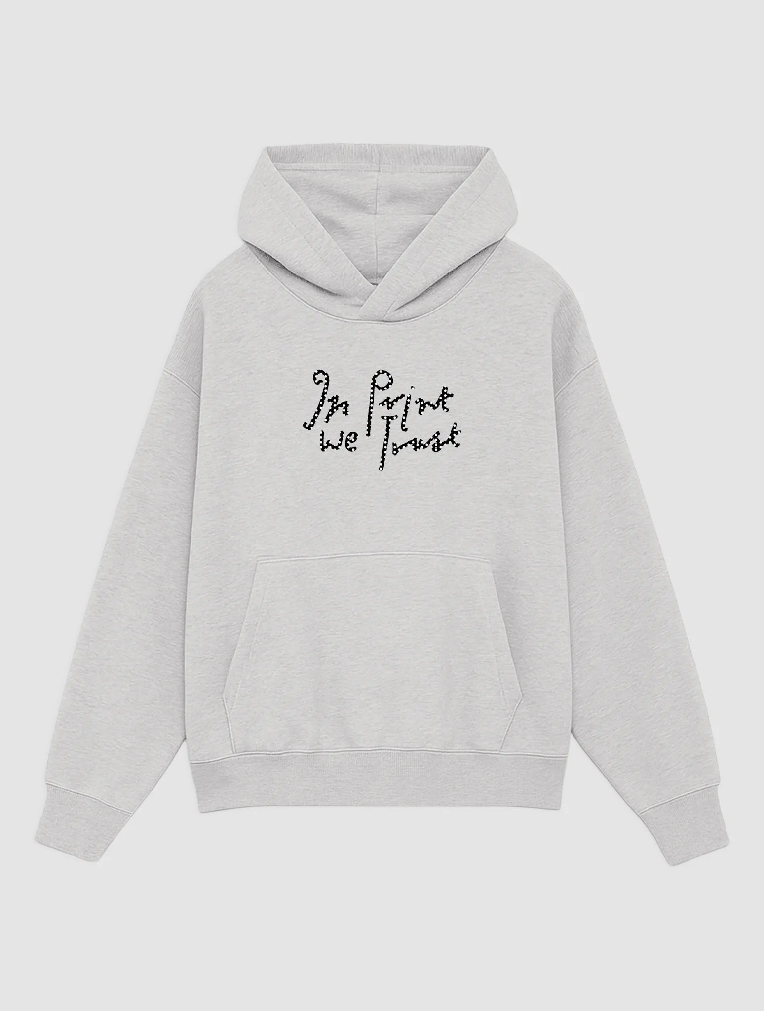 starstruck grey hoodie - In Print We Trust