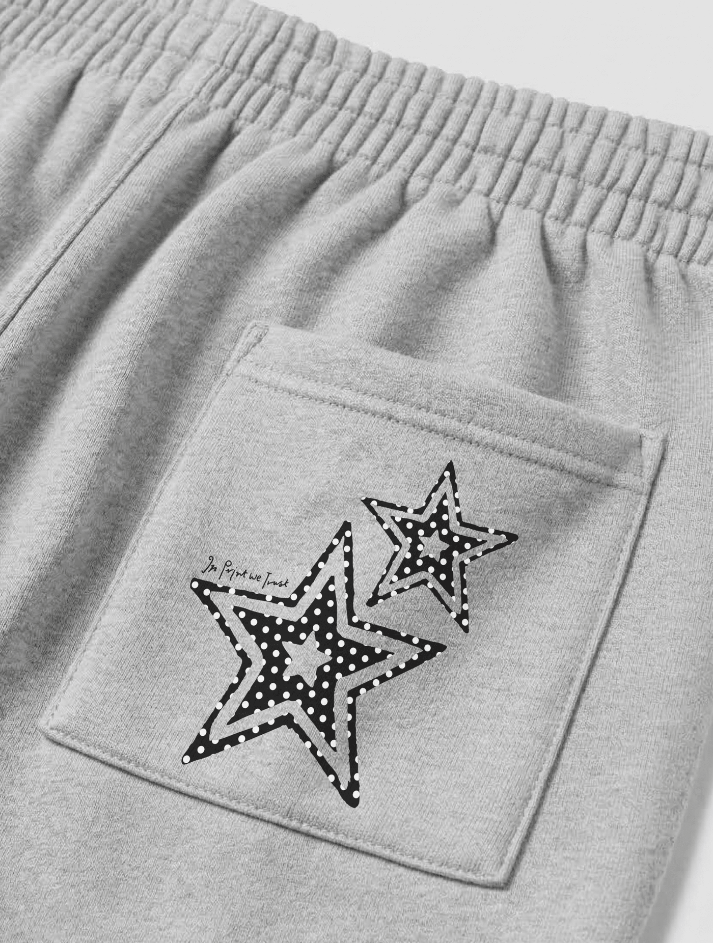 starstruck grey sweatpants - In Print We Trust