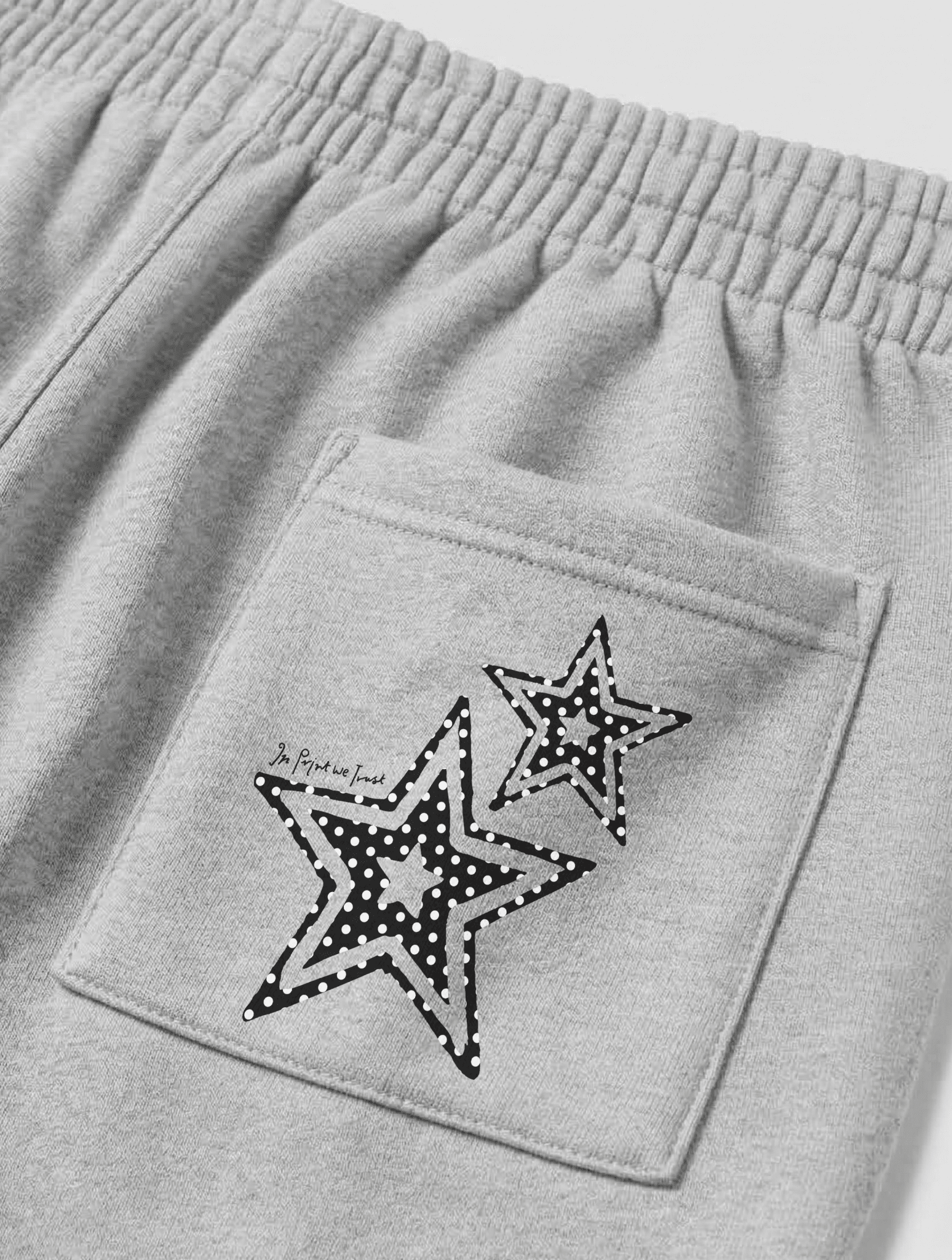 starstruck grey sweatpants - In Print We Trust
