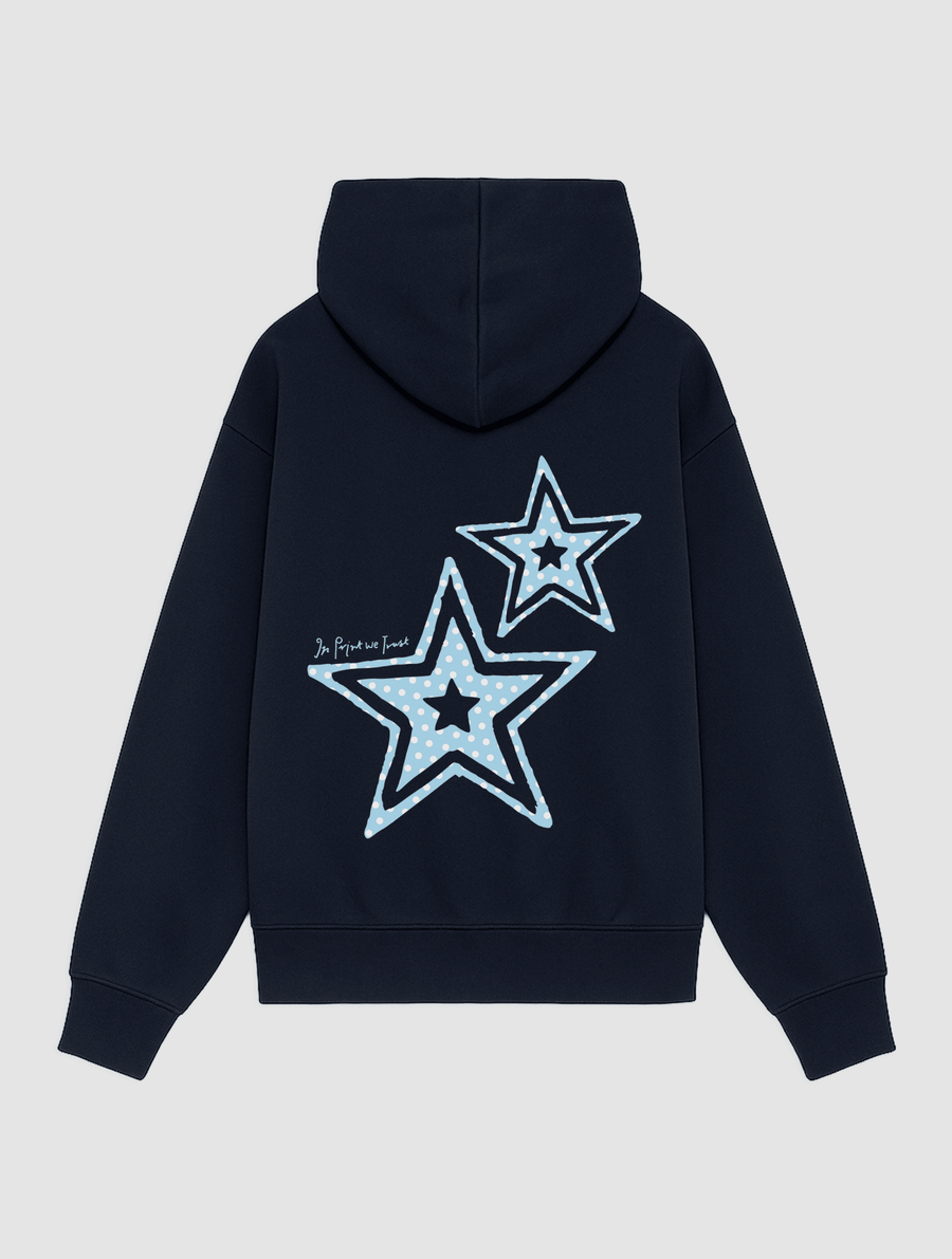 starstruck navy hoodie - In Print We Trust
