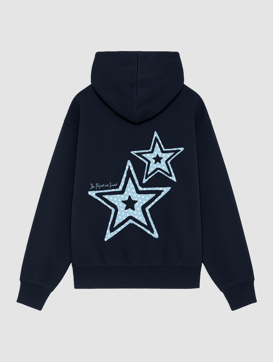 starstruck navy hoodie - In Print We Trust