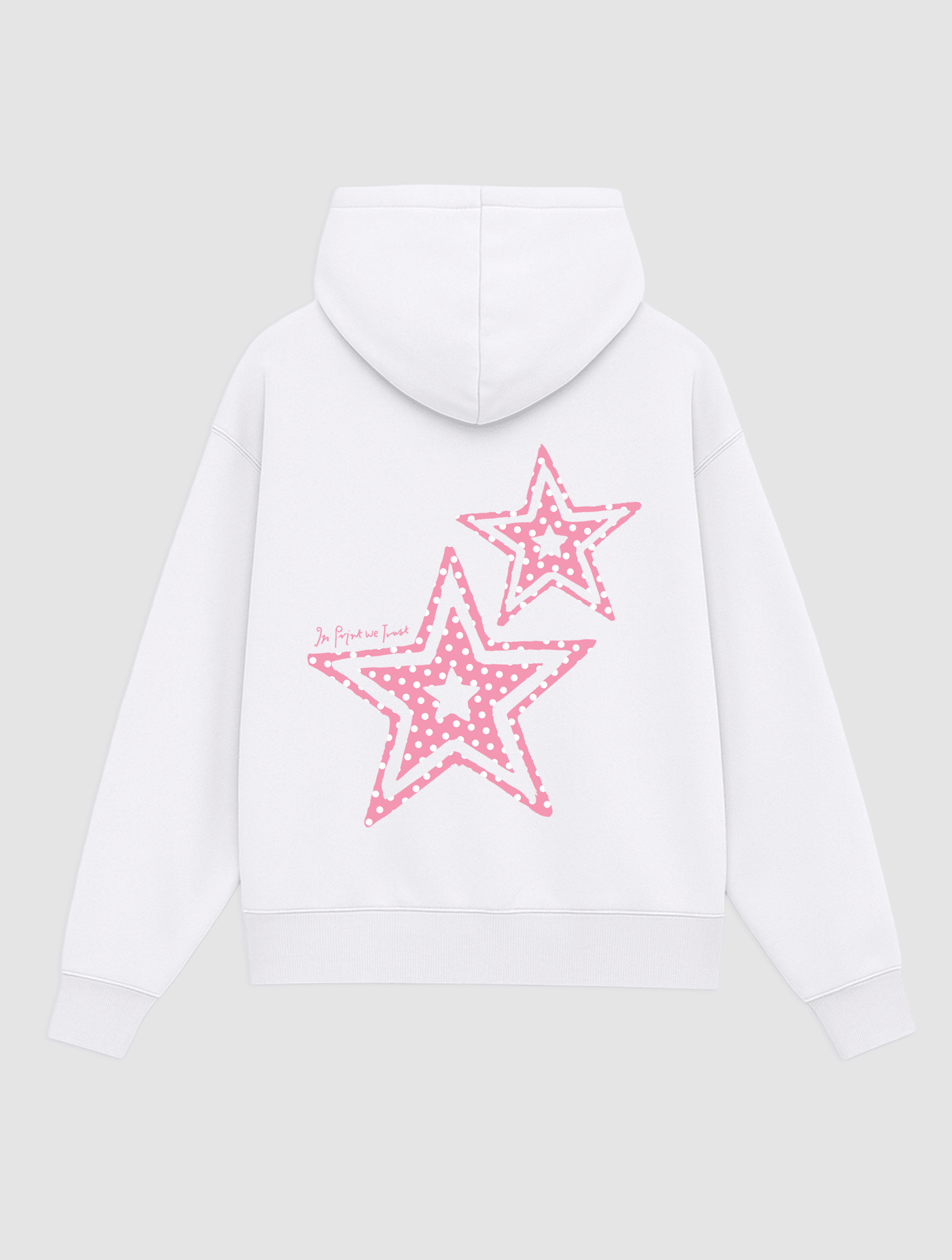 starstruck white hoodie - In Print We Trust