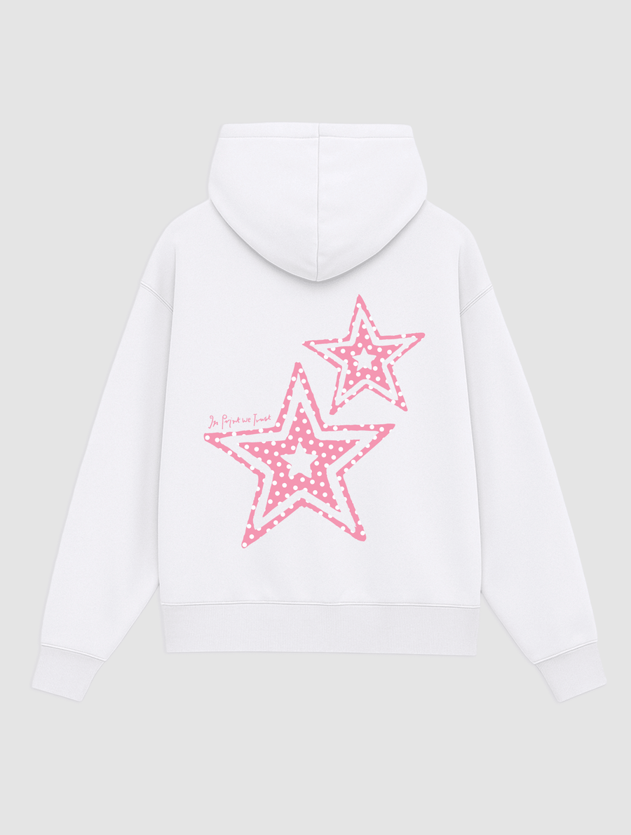 starstruck white hoodie - In Print We Trust