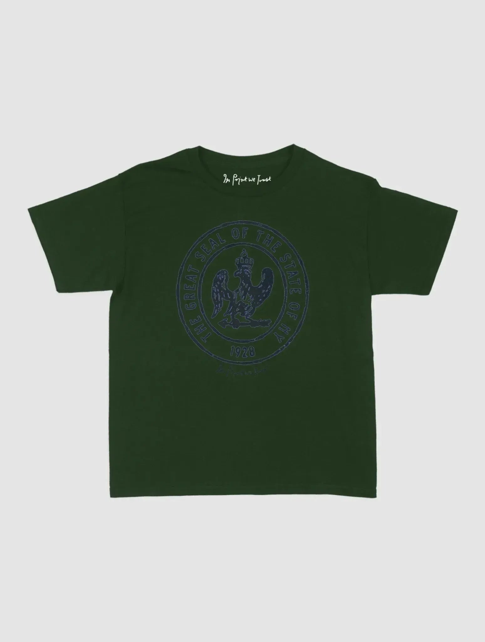 state of NY baby tee - In Print We Trust