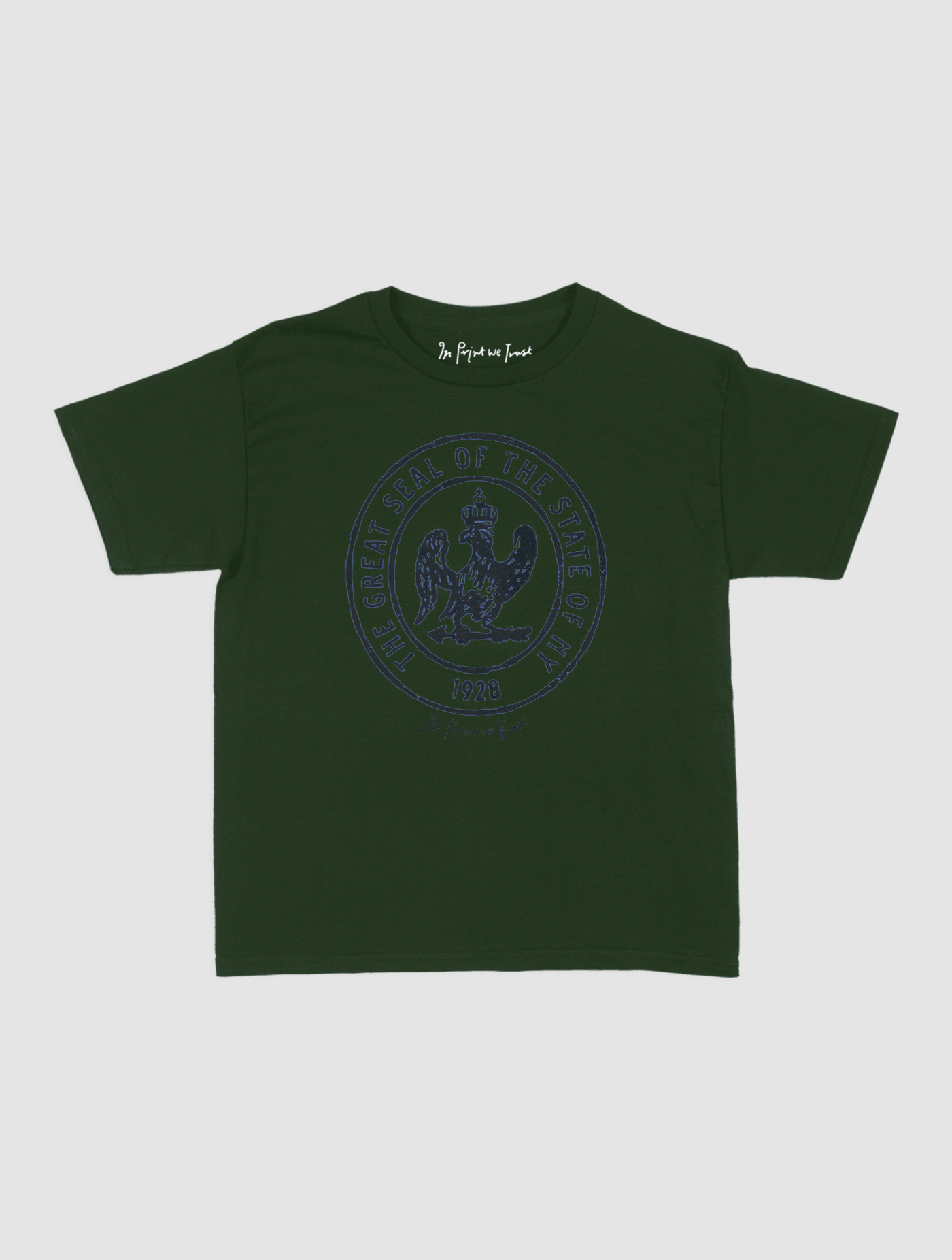 state of NY baby tee - In Print We Trust