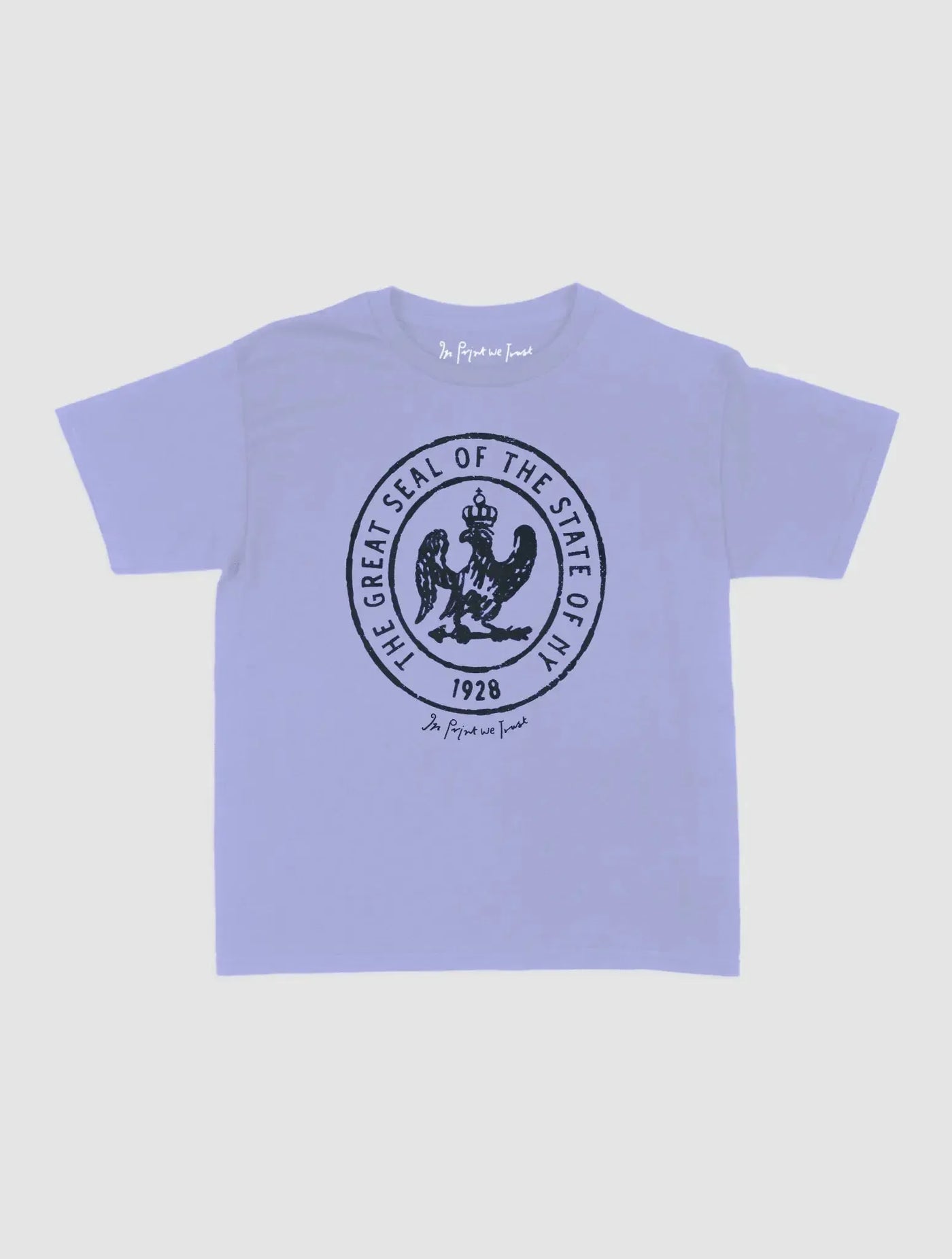 state of NY baby tee - In Print We Trust