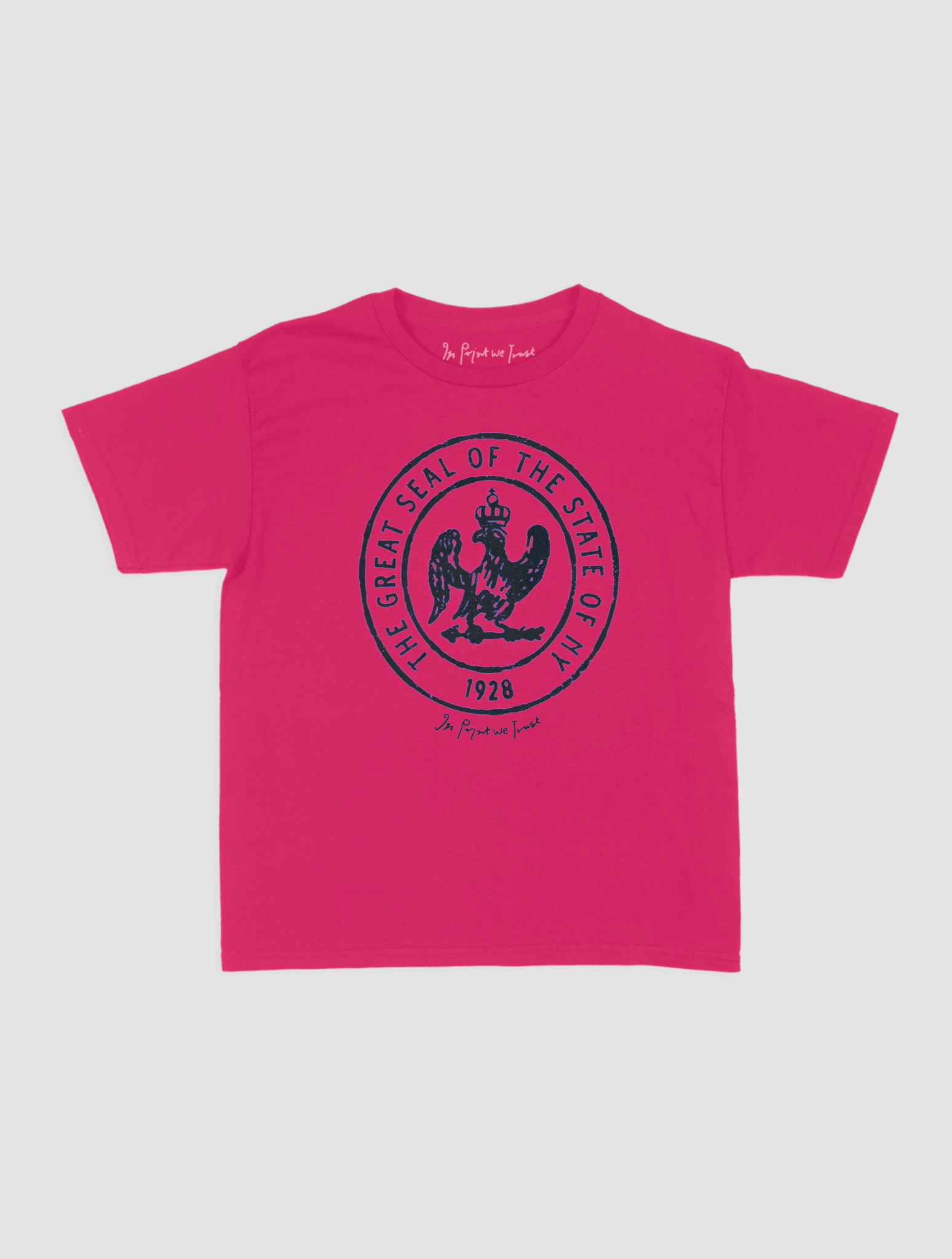 state of NY baby tee - In Print We Trust