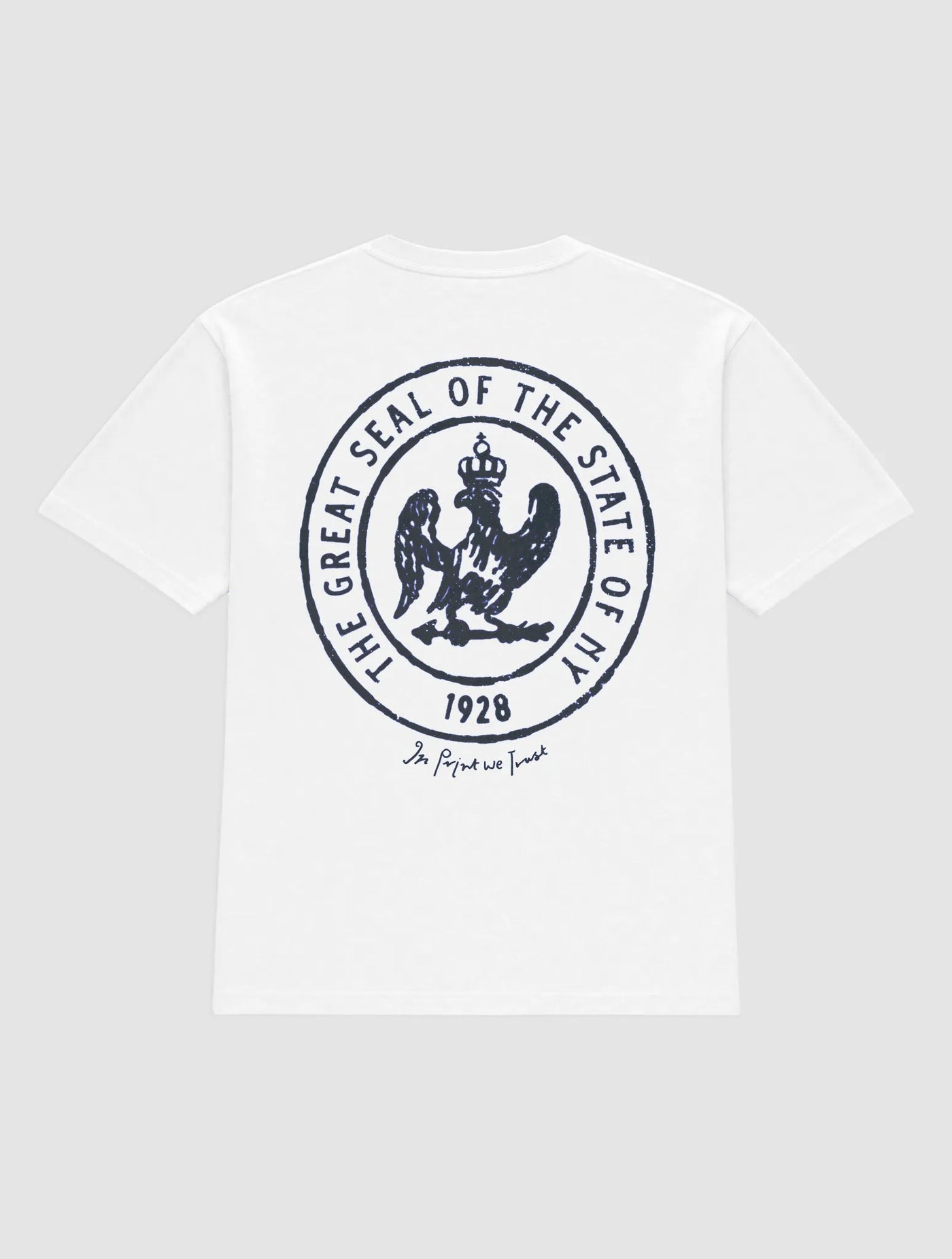 state of ny heavyweight tee - In Print We Trust
