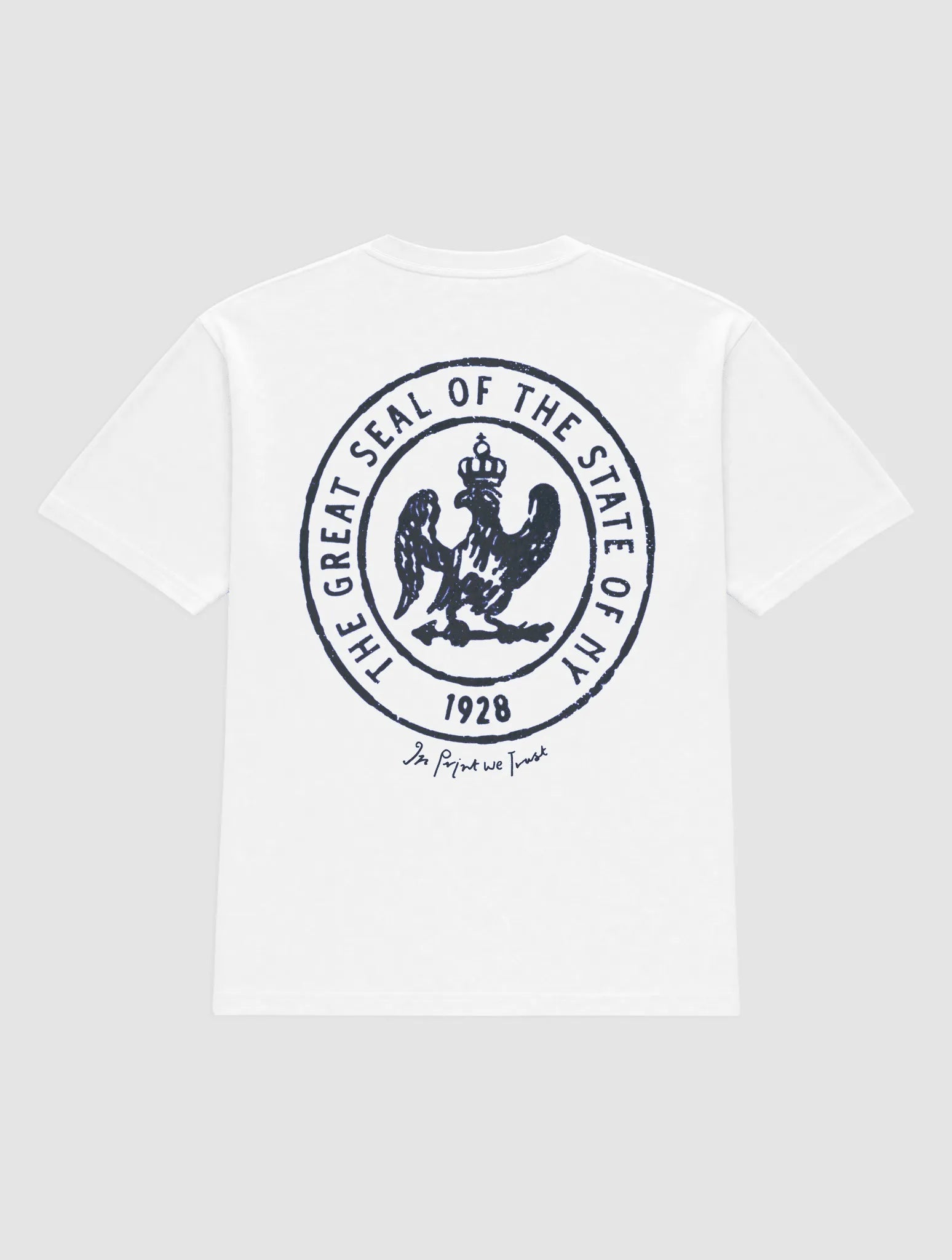 state of ny heavyweight tee - In Print We Trust