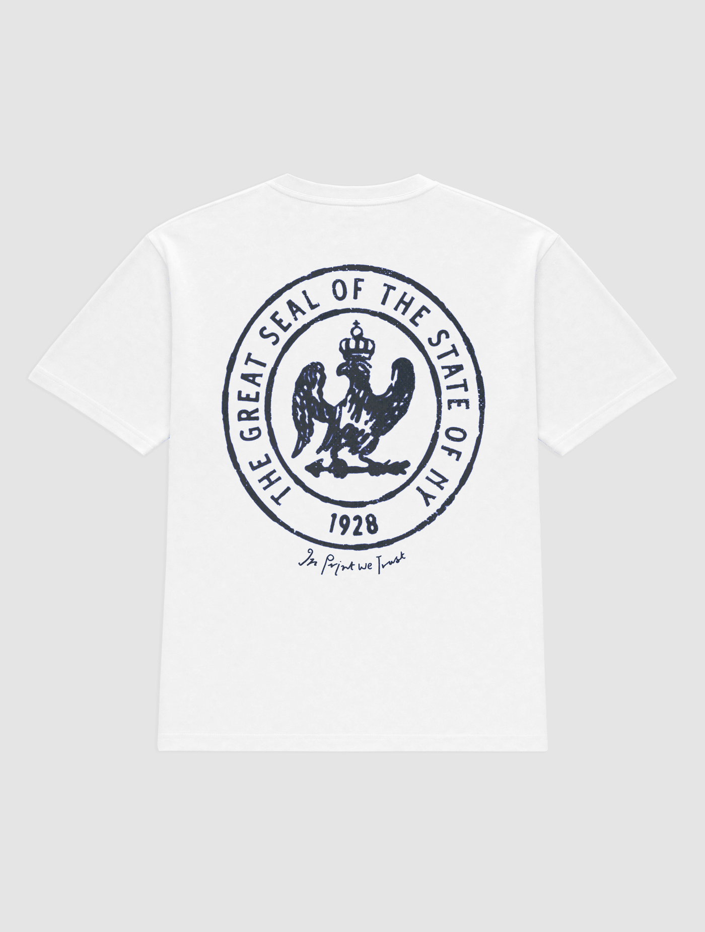state of ny heavyweight tee - In Print We Trust