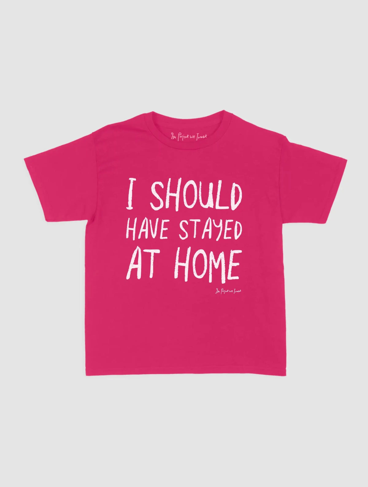 stayed at home baby tee - In Print We Trust