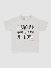 stayed at home baby tee - In Print We Trust