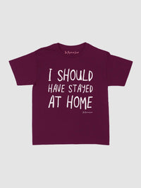 stayed at home baby tee - In Print We Trust