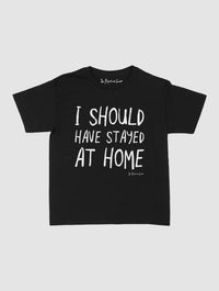 stayed at home baby tee - In Print We Trust