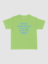 still talking baby tee - In Print We Trust