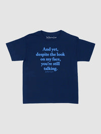 still talking baby tee - In Print We Trust