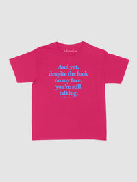 still talking baby tee - In Print We Trust