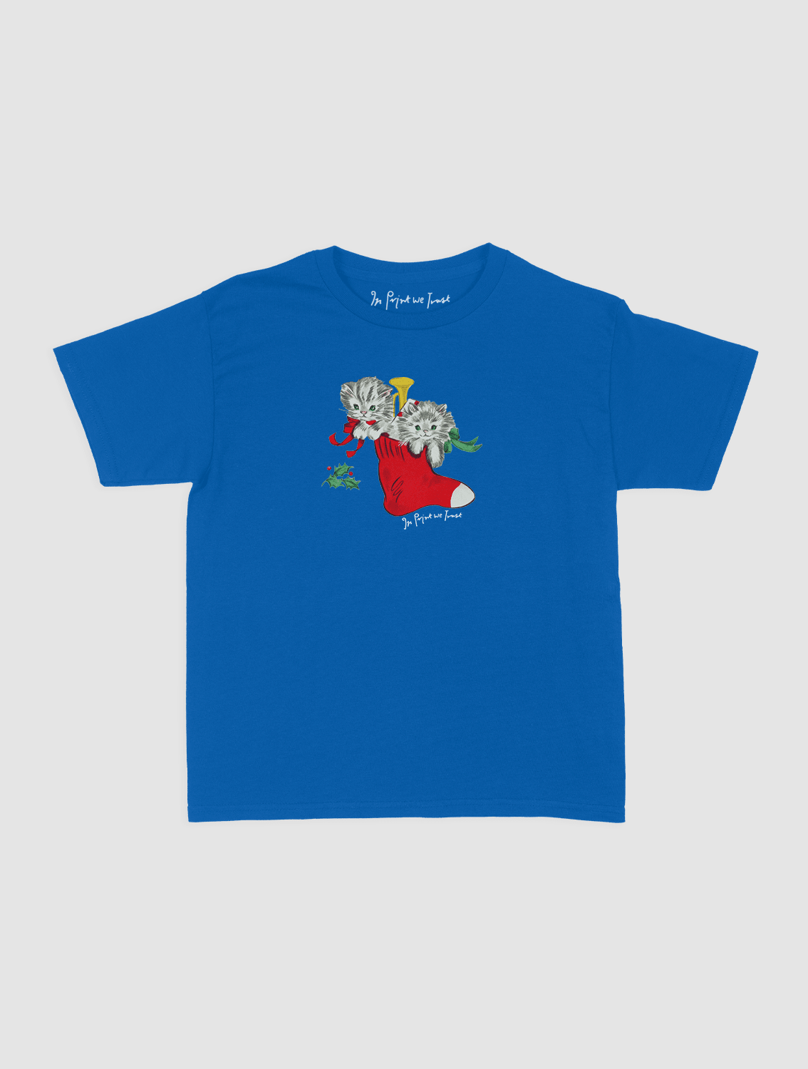 stocking baby tee - In Print We Trust