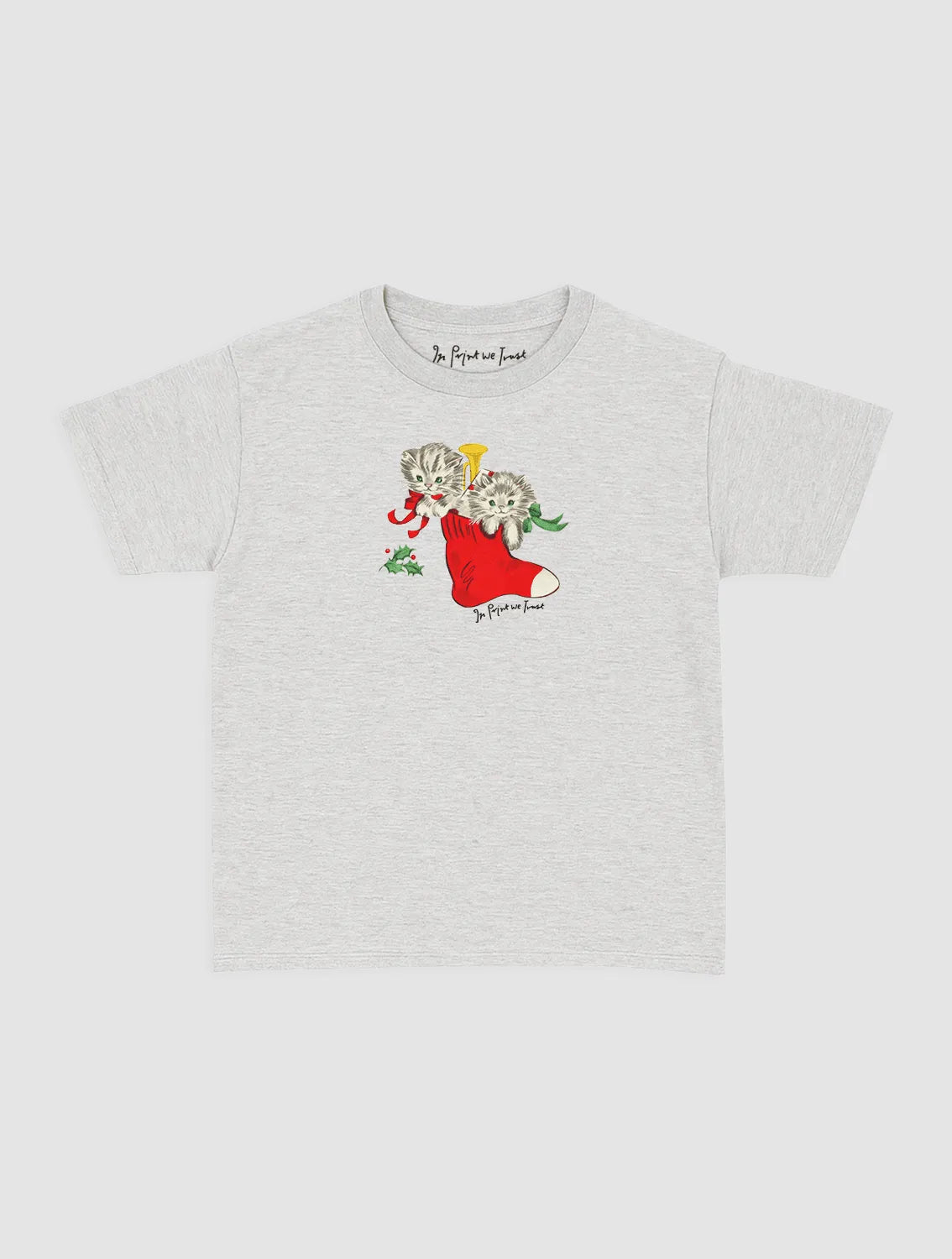 stocking baby tee - In Print We Trust