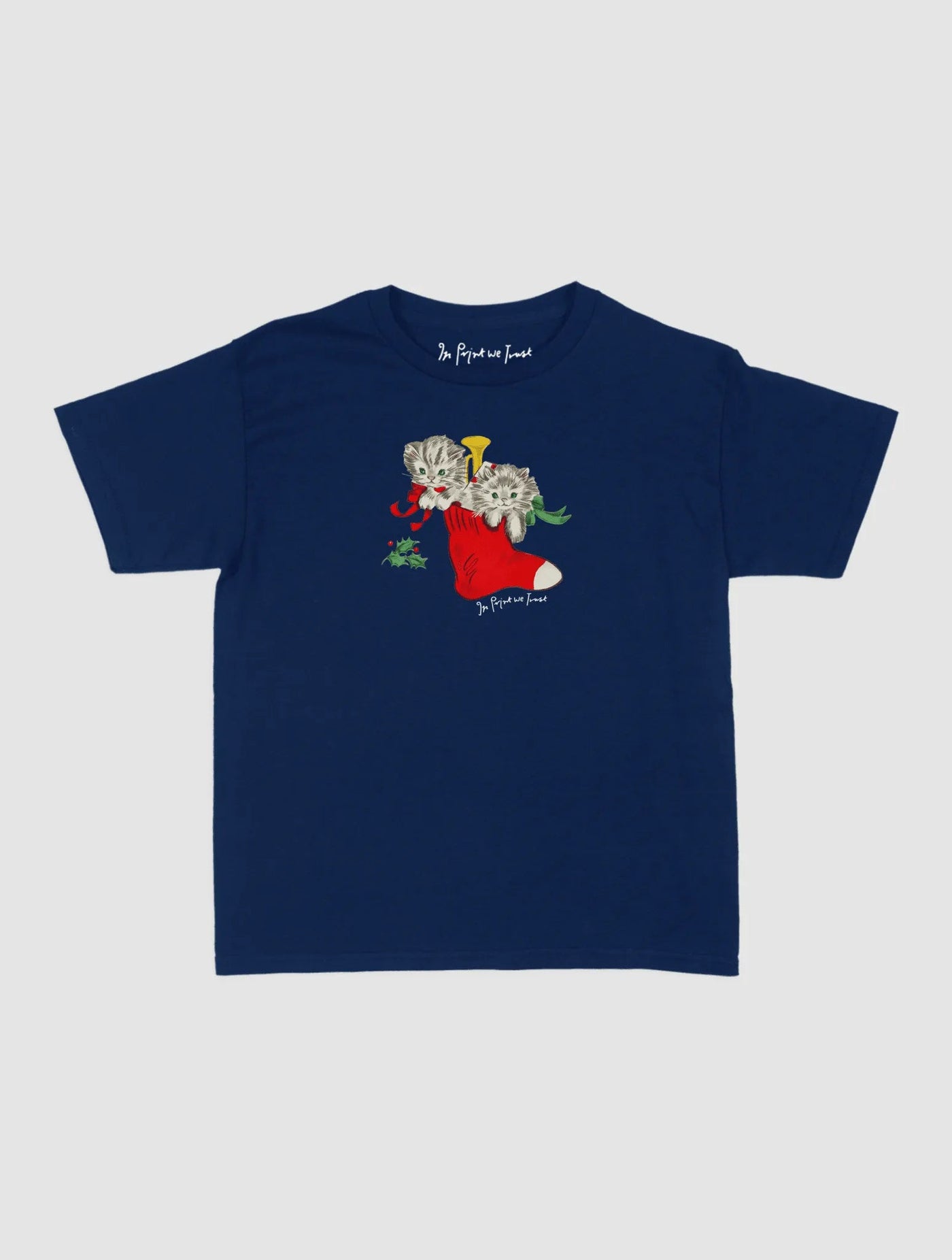 stocking baby tee - In Print We Trust