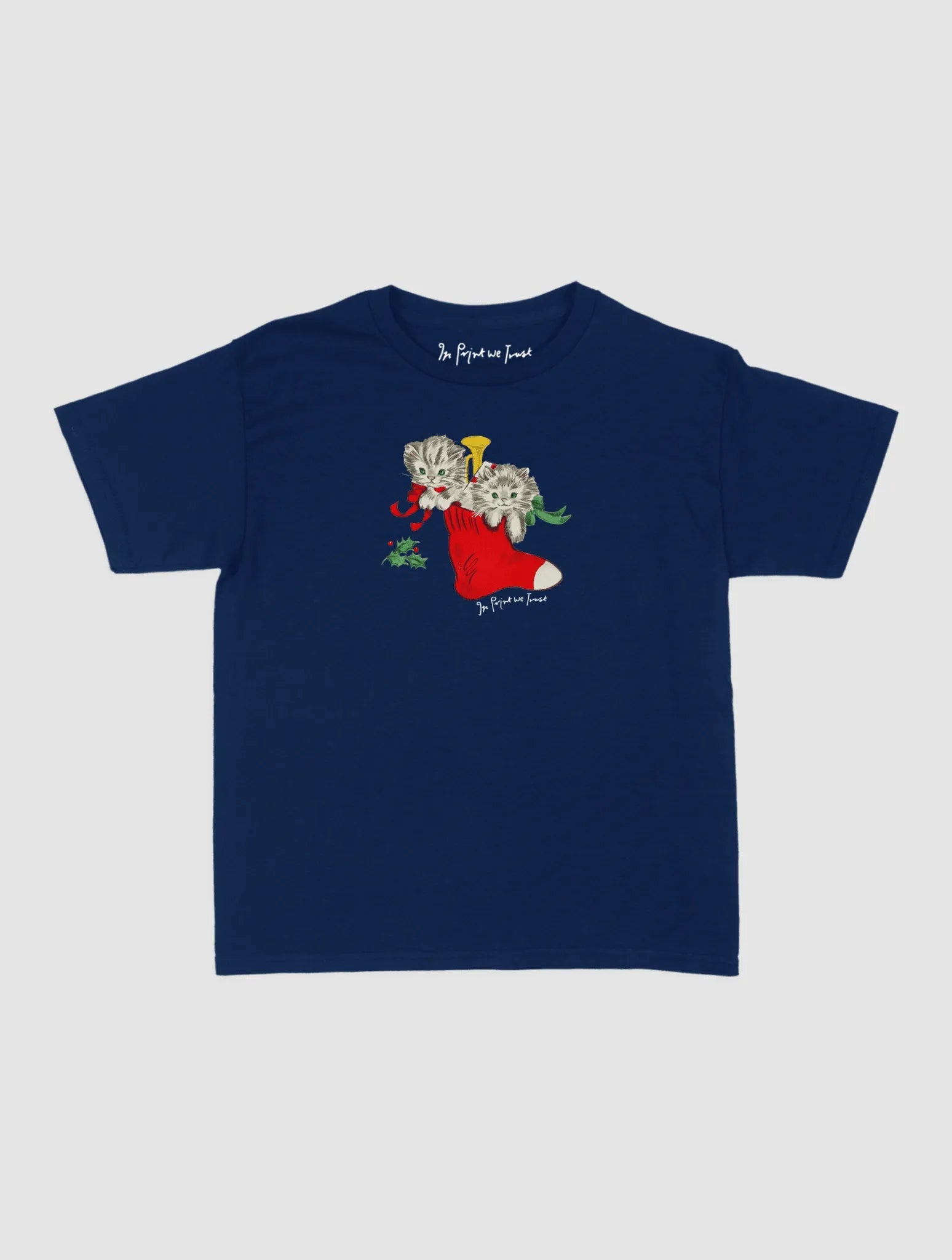 stocking baby tee - In Print We Trust