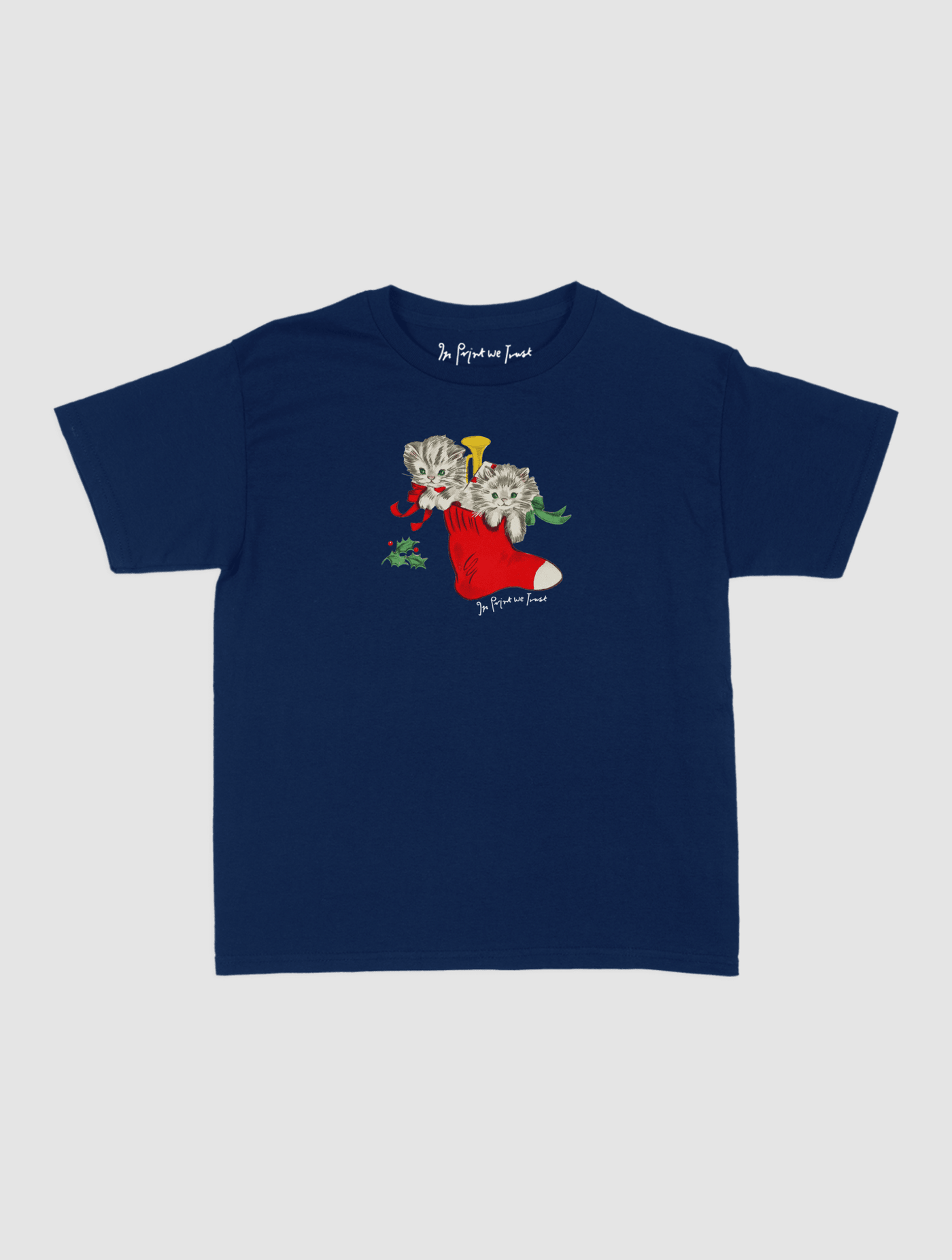 stocking baby tee - In Print We Trust