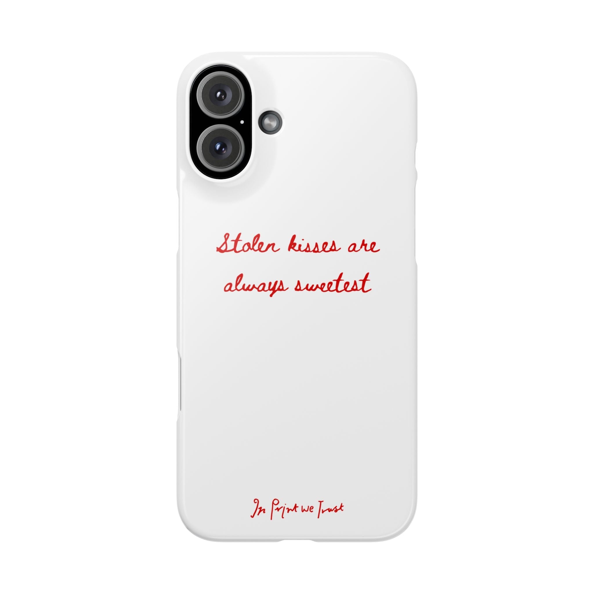 stolen kisses iPhone case - In Print We Trust