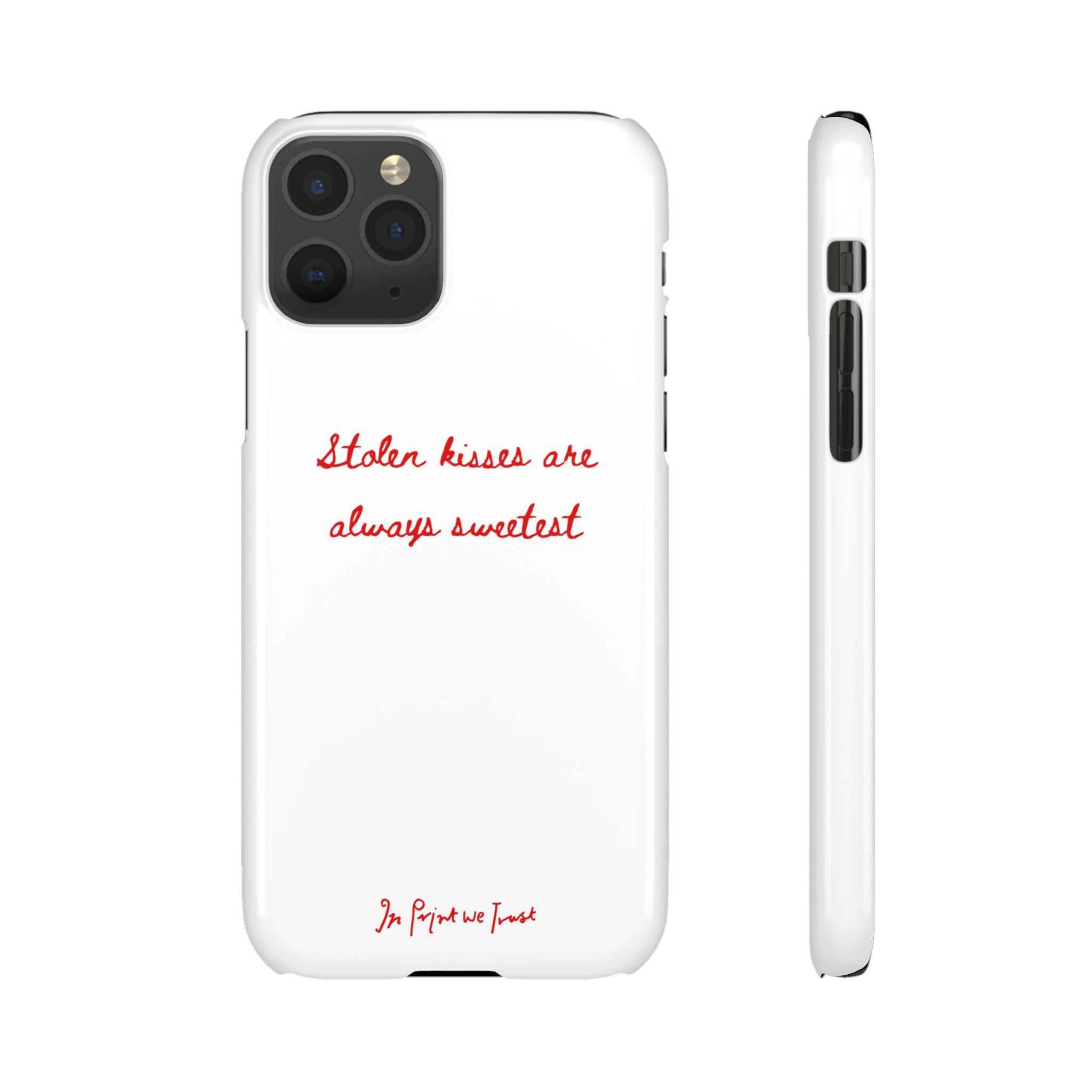 stolen kisses iPhone case - In Print We Trust