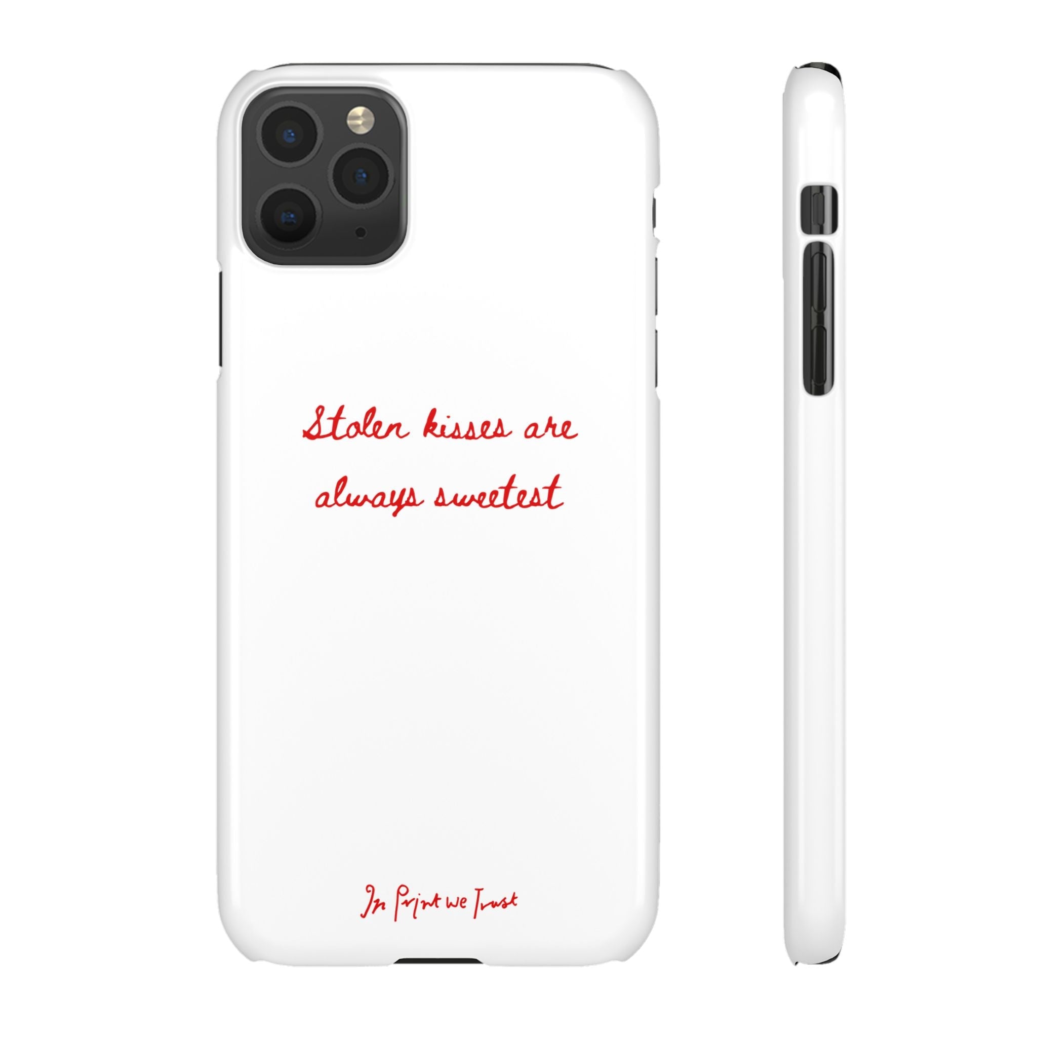 stolen kisses iPhone case - In Print We Trust