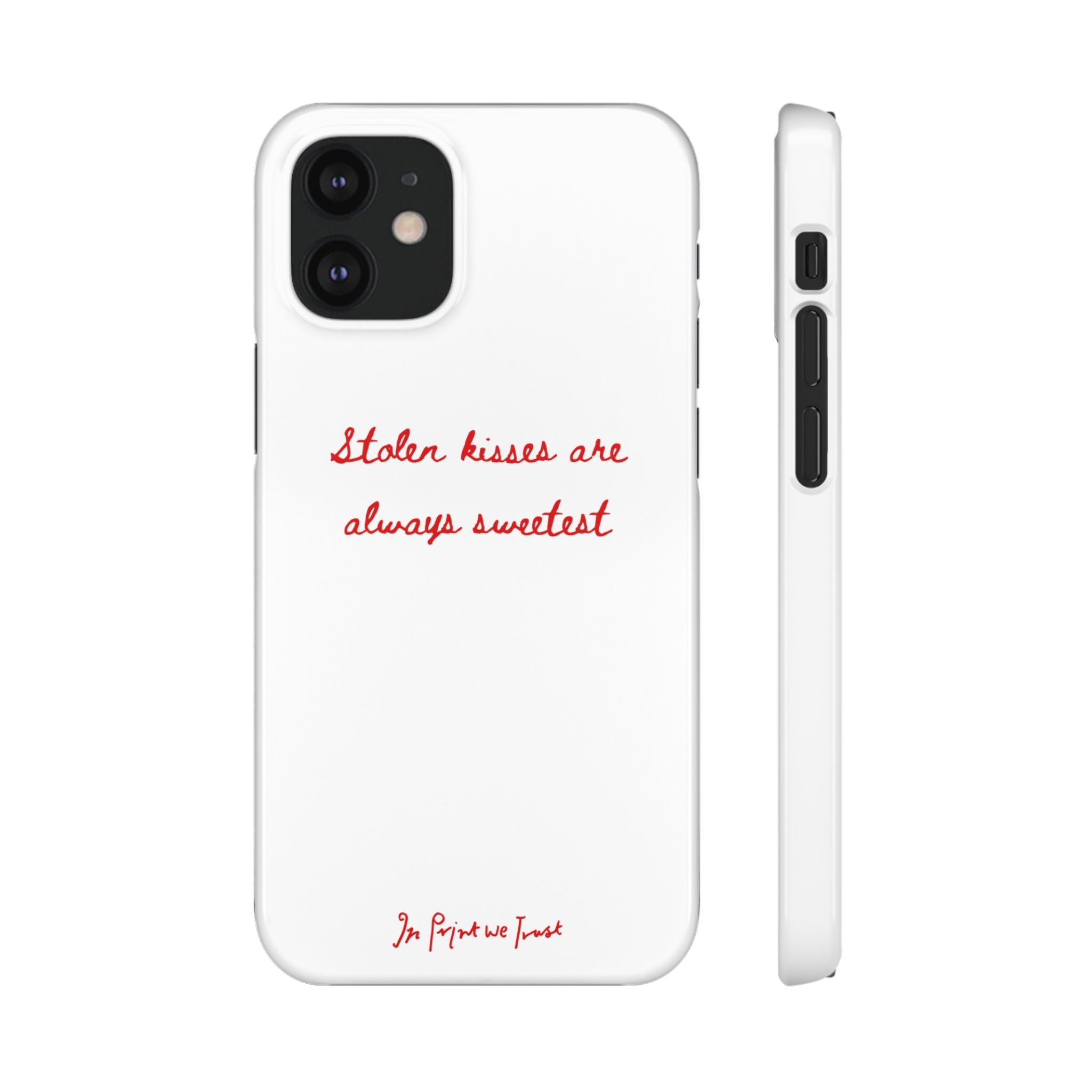 stolen kisses iPhone case - In Print We Trust