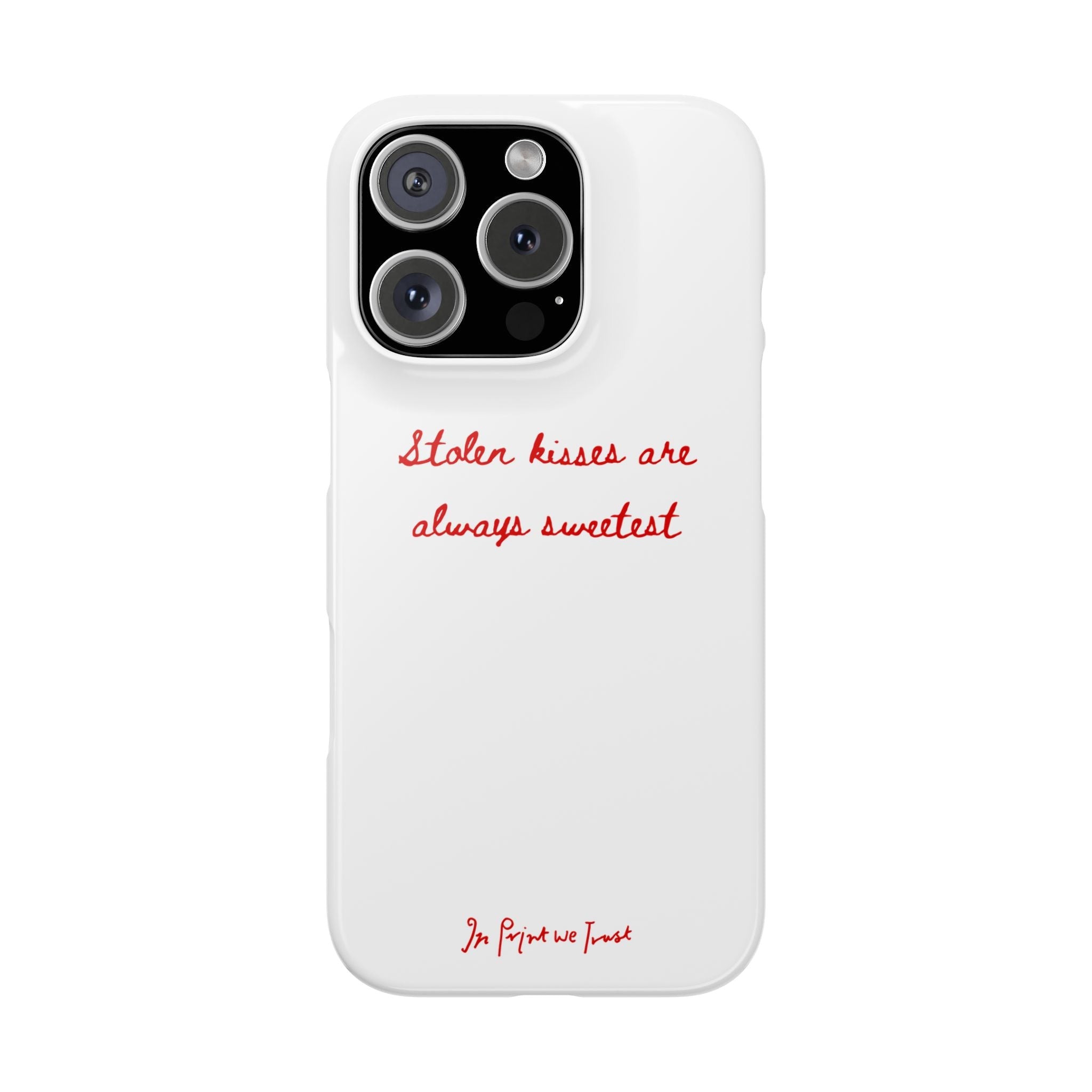 stolen kisses iPhone case - In Print We Trust